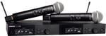 Shure SLXD24D/SM58 SLX-D Dual SM58 Vocal Wireless Mic System Front View